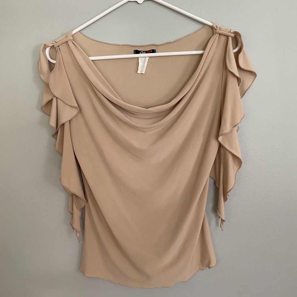 Nude dress shirt